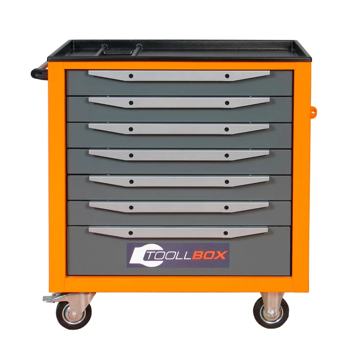 Тележка инструментальная ToollBox TBS-7 (оранжевый)