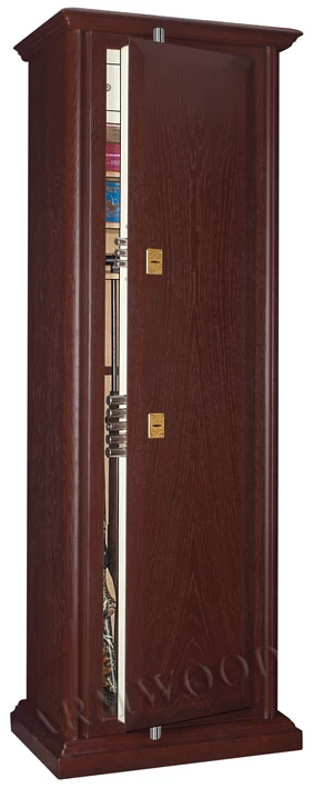 Оружейный сейф с отделкой деревом Armwood 44 Lux
