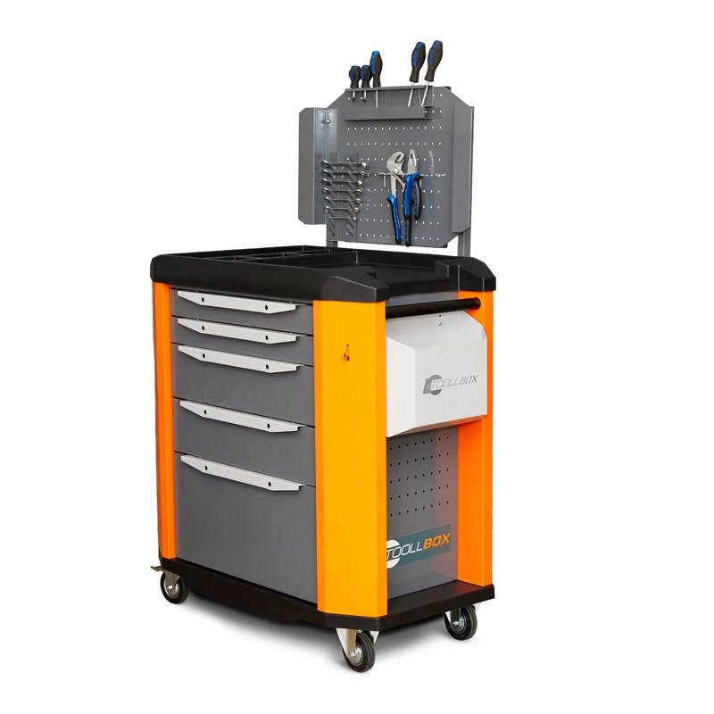 Тележка инструментальная ToollBox TBP-5 (оранжевый)