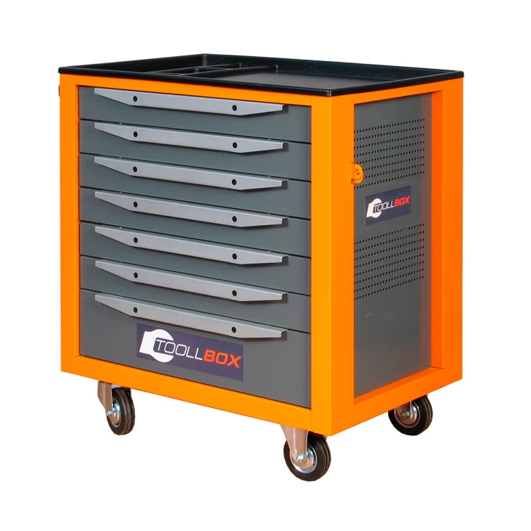 Тележка инструментальная ToollBox TBS-7 (оранжевый)