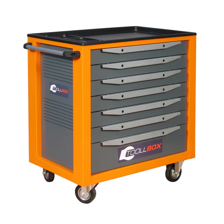 Тележка инструментальная ToollBox TBS-7 (оранжевый)