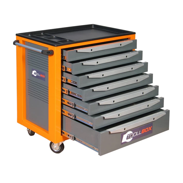 Тележка инструментальная ToollBox TBS-7 (оранжевый)