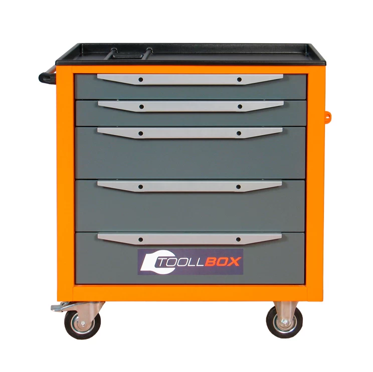 Тележка инструментальная ToollBox TBS-5 (оранжевая)