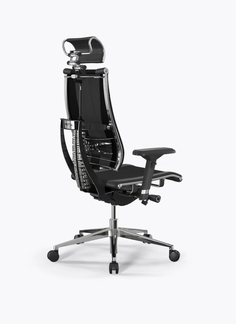Кресло Метта Y 4D Free B2-15D/0014602 (сетка TS YM93 черная/экокожа Infinity Easy Clean черная)