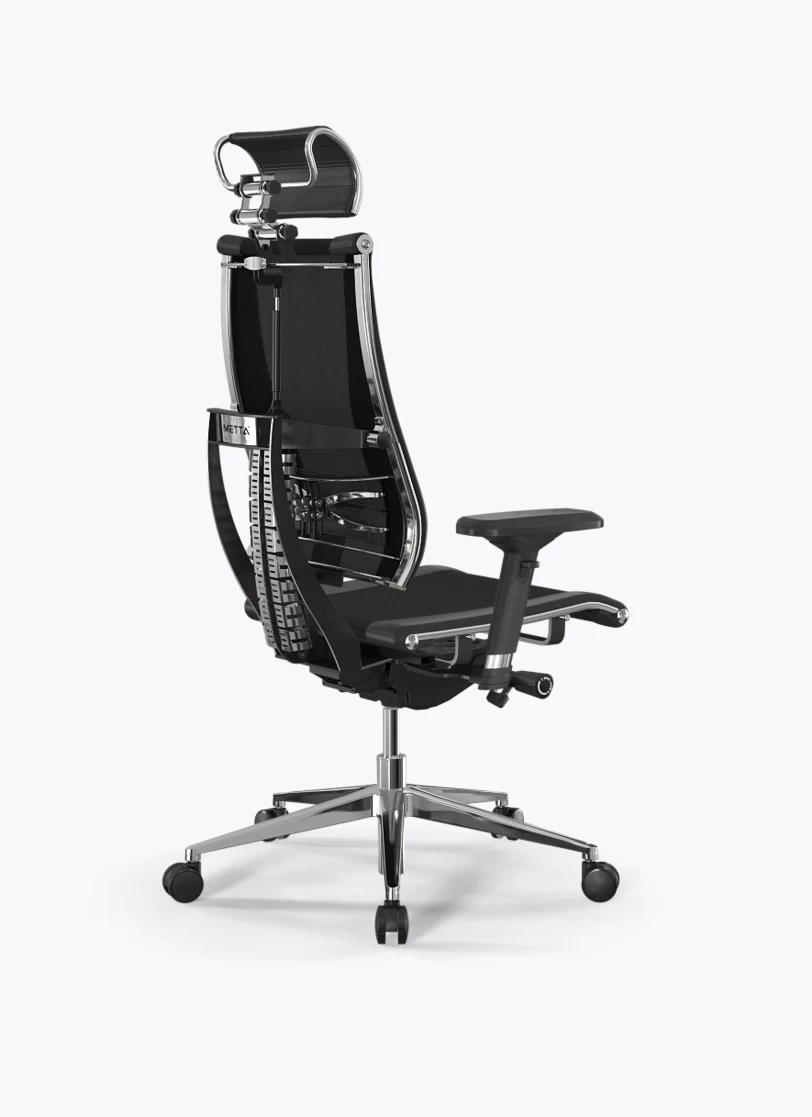 Кресло Метта Y 4D Free B2-14D/0015404 (сетка TS YM93 черная/экокожа Infinity Easy Clean черная)