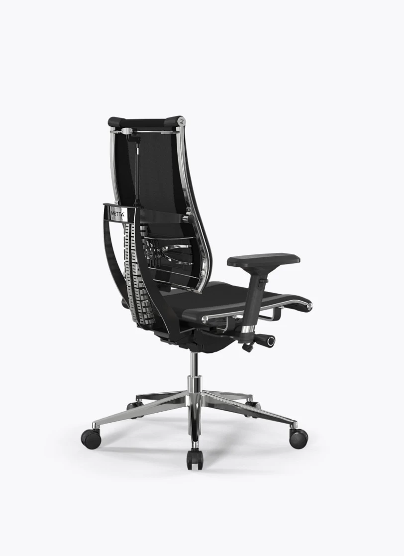Кресло Метта Y 4D Free B2-14D/0016404 (сетка TS YM93 черная/экокожа Infinity Easy Clean черная)